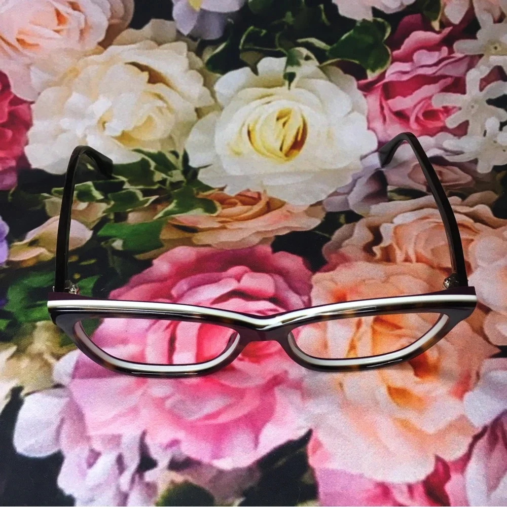 Fendi Dark Havana Black & White acetate large frames glasses FF 0251 086 140 new